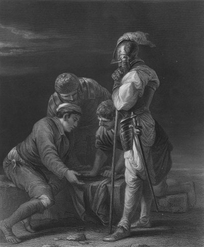 Soldaten gokken door Salvator Rosa